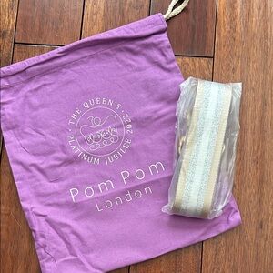 Pom Pom London Queen Jubilee bag strap. New in packaging